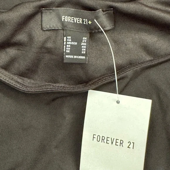 Forever 21 Black Tank Top with White Tie Straps - Picture 12 of 13